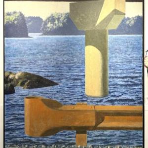 Winslow Meyers' "Overpass + River" - Best In Show, 2026 ARTinME exhibition. 