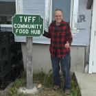Weston Wotton Mobius Volunteer of the Year for 2024m heard that the community food hub was in need of a sign as people could not find it. With the help of staff , he created and installed this fine sign,