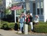 Pottle Realty employees watch the parade for Ellie Logan. SUE MELLO/Boothbay Register