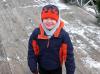 Mason Paquette was excited to see Santa once again. GARY DOW/Boothbay Register