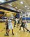 Avae Traina (#21) and Hannah Brewer battle for rebounding position. RYAN LEIGHTON/Boothbay Register