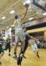 Evan Hepburn goes strong and high to the hoop. RYAN LEIGHTON/Boothbay Register