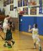 John Hepburn drops a pass off to Stephen Barter. RYAN LEIGHTON/Boothbay Register