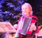 Alina Blakesley plays holiday jingles on her accordion. RYAN LEIGHTON/Boothbay Register
