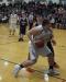 Shawn Simmons drives to the basket. The junior forward scored seven points for Boothbay. RYAN LEIGHTON/Boothbay Register