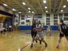 Morgan Crocker gets pressured on a drive to the basket. RYAN LEIGHTON/Boothbay Register
