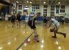 Sara Durgan drives toward the lane. RYAN LEIGHTON/Boothbay Register