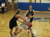 Abby McLellan looks to escape two defenders. RYAN LEIGHTON/Boothbay Register