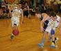 Evan Hepburn, left, and Stephen Barter battle Dirigo's Travis Frost for a loose ball. KEVIN BURNHAM/Boothbay Register