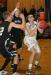 Evan Hepburn draws two Hall-Dale defenders on a shot opportunity under the basket. KEVIN BURNHAM/Boothbay Register