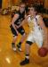 Linc Simmons drives the baseline on Hall-Dale's Brian Allen. KEVIN BURNHAM/Boothbay Register
