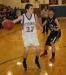 Matt Burnham looks to drive against Hall-Dale's Quinton Stebbins. KEVIN BURNHAM/Boothbay Register