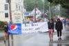 Parade begins down Townsend Avenue under rainy skies. SUE MELLO/Boothbay Register