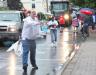  Tom Dewey sails a frisbee into the crowd of onlookers. SUE MELLO/Boothbay Register