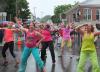 Zumba dancers work it out for the crowd. SUE MELLO/Boothbay Register