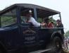  Boothbay Register's nostalgic float, with Joe Gelarden at wheel and Suzi Thayer. SUE MELLO/Boothbay Register