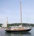 Muskrat, a 1961 sloop owned by Jon and Cindy Smith of Southport is one of several sailboats in the Antique Boat Parade. KEVIN BURNHAM/Boothbay Register