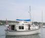 Noah Genda, a 1973 trawler, cruises along the Antique Boat Parade route. KEVIN BURNHAM/Boothbay Register