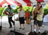 Providing musical entertainment Tuesday afternoon at the Waterfront Park are, from left, Noel Arrington, Amber Jones and Paul Johnson. KEVIN BURNHAM/Boothbay Register