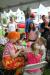 Clowns, Twinkles, left, and Fumbles entertain the children in the Kids' Tent. KEVIN BURNHAM/Boothbay Register