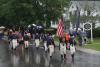 The Sailing Masters of 1812 -- perennial Windjammer Days parade favorites. KEVIN BURNHAM/Boothbay Register