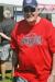 Merlin Gray in the patriotic spirit. KEVIN BURNHAM/Boothbay Register