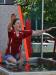 Ella Spear get dunked in the Dunk Tank. KEVIN BURNHAM/Boothbay Register