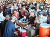 Win Mitchell of Boothbay Craft Brewery pours their beer at the Chili & Chowder Contest. GARY DOW/Boothbay Register