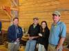 L-R Russ Sirois, Tom Blackford, Nicole Poulton & Eric Graves representing the Boothbay Sea and Science Center at the Chili & Chowder contest. GARY DOW/Boothbay Register