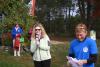 Mary Dempsey of the Patrick Dempsey Center thanks the runners for supporting her brother’s charity. NICOLE LYONS/Boothbay Register