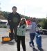 Mary Dempsey competes in her own feat of strength: carrying her brother Patrick. NICOLE LYONS/Boothbay Register