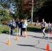 Alex Greenberg, 16, crosses the finish line early in the race. NICOLE LYONS/Boothbay Register