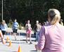 Alex Dickinson, left, and Melissa Hake, right, finish strong. NICOLE LYONS/Boothbay Register