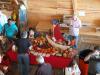 Roseanne Taylor of Rose’s Café serves her tasty chili at the Chili & Chowder contest. GARY DOW/Boothbay Register