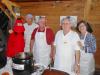 WHALERS GALORE: 1st Place Chowder for both Judges & Peoples Award, from left, Jamie North (lobster), Murray Keene, Peter Frost, Jack Cogswell and Diane Davis representing Whale’s Tale at the Chili & Chowder Contest. GARY DOW/Boothbay Register