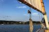 Spruce Point from aboard the Sarah Mead