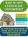 gift certificate giveaway