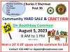 Yard Sale and Craft Fair