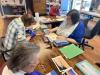 Lincoln Home residents meet monthly to create pastel paintings with Kim Traina.