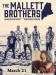 Poster for March 21 concert by The Mallett Brothers Band with Chris Ross at Camden Opera House