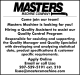 Masters Machine Quality Assistant
