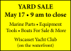 Marine Parts & Equipment Yard Sale 