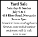 Yard Sale 418 River Road Newcastle 