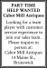 Cabot Mill Antiques Part Time