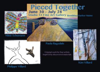 "Pieced Together" show collage