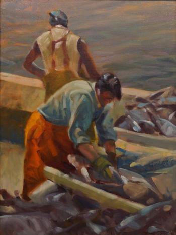Don Stone “Cleaning the Catch” 