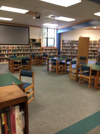 boothbay region high school, library, kerrin erhard