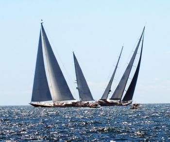 The dynamic duo of Scheherazade and Marie went head to head out all weekend. GARY DOW/Boothbay Register