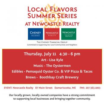 Newcastle Realty Cheney Insurance Local Flavors Summer Series